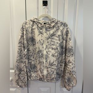 flower print windbreaker